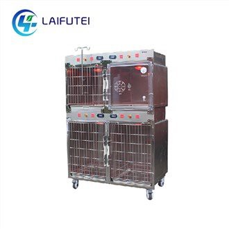 Infraraudonųjų spindulių terapijos naminių gyvūnėlių narvas ant ratų